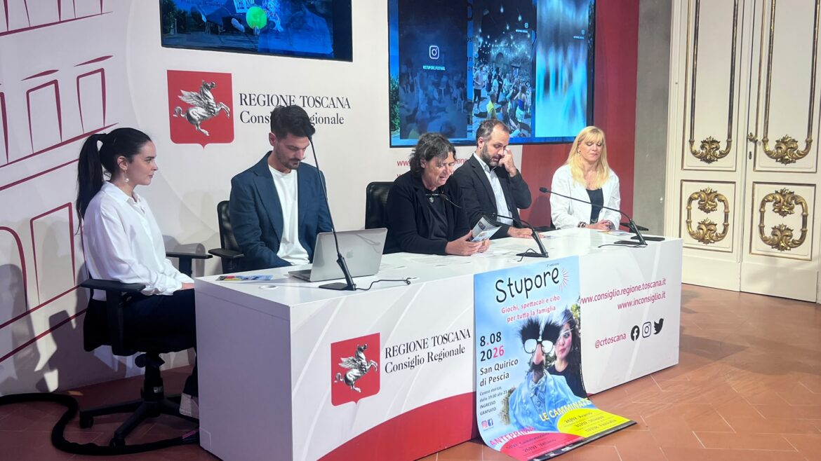 Presentazione di Stupore Festival 2026 al Consiglio regionale della Toscana