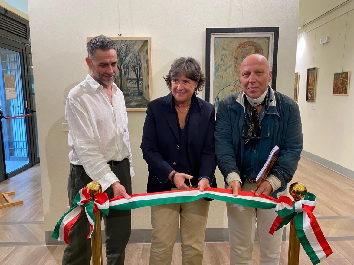 Inaugurazione della mostra Toscana vissuta di Mario Caciotti a palazzo del Pegaso
